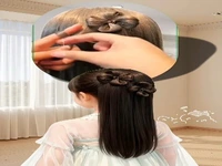یک مدل موی کیوت دخترونه