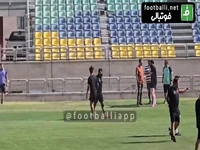 تمرین امروز پرسپولیس با حضور وحید هاشمیان و دیگر اعضای کادر فنی