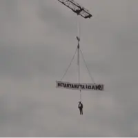 ماکت نتانیاهو در ترکیه به دار آویخته شد