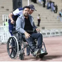 شور و اشتیاق سرمربی چادرملو روی ویلچر