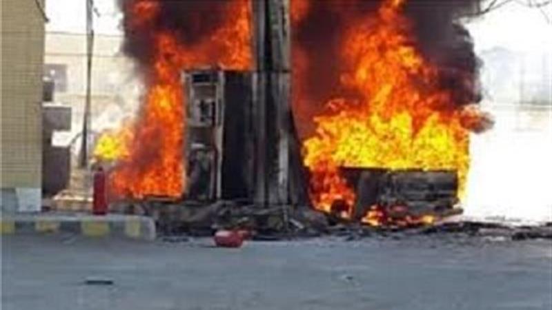 مهار آتشسوزی در جایگاه سوخت مهرشهر گلمورتی دلگان