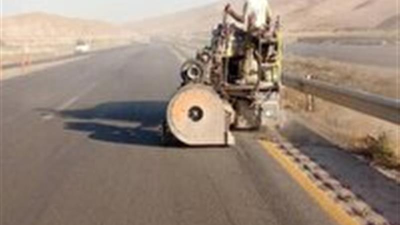 اجرای بیش از ۶۷ هزار متر نوار و شیار لرزاننده در جاده‌های خراسان شمالی