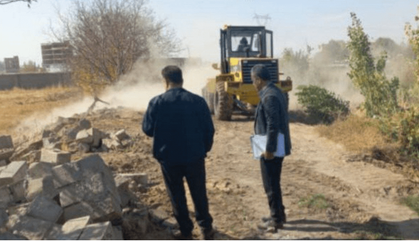 آزادسازی بیش از دو هکتار از بستر رودخانه زرینهرود در میاندوآب