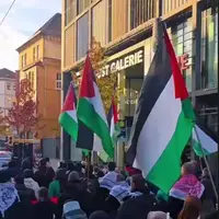 راهپیمایی شهروندان آلمانی در هانوفر در حمایت از فلسطین