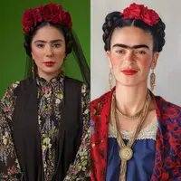 چهره ها/ مرجانِ «نون خ»، با گریم به سبک فریدا جلبتوجه کرد!