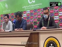 نشست خبری سعید دقیقی سرمربی پیکان پس از شکست برابر سپاهان در هفته هشتم لیگ برت