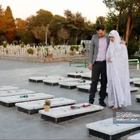 تجدید میثاق زوج‌های دانشجو با شهدا