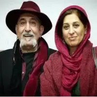 ژستهای بامزه زوج میانسال سینمای ایران مقابل دوربین