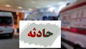 مصدومیت ۱۶ نفر به دلیل برخورد دو اتوبوس