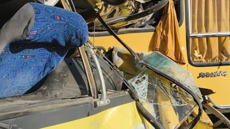 تصادف دو اتوبوس در جاده مخصوص کرج