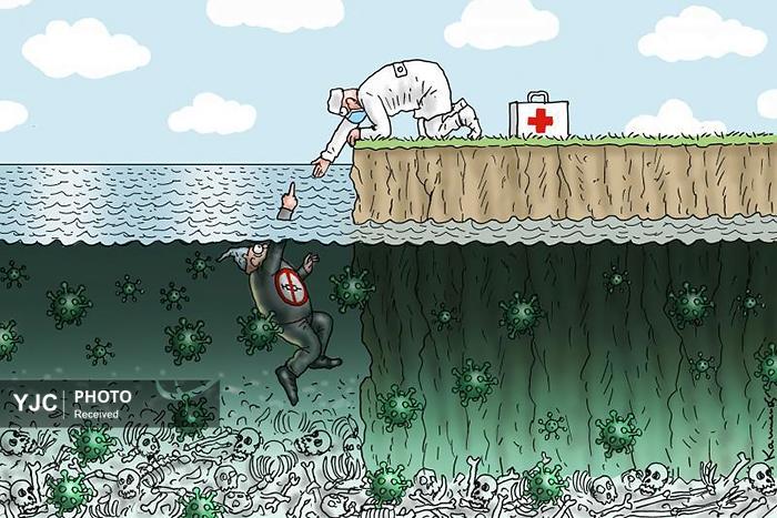 کاریکاتور/ روز‌هایی که پرستاران با از خودگذشتگی، در خط مقدم نبرد ایستادند
