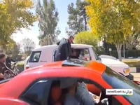 استقبال از هادی چوپان بعد از بازگشت از مسابقات مستر المپیا
