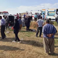 واژگونی مینیبوس در محور مهاباد-ارومیه ۱۱مصدوم برجای گذاشت