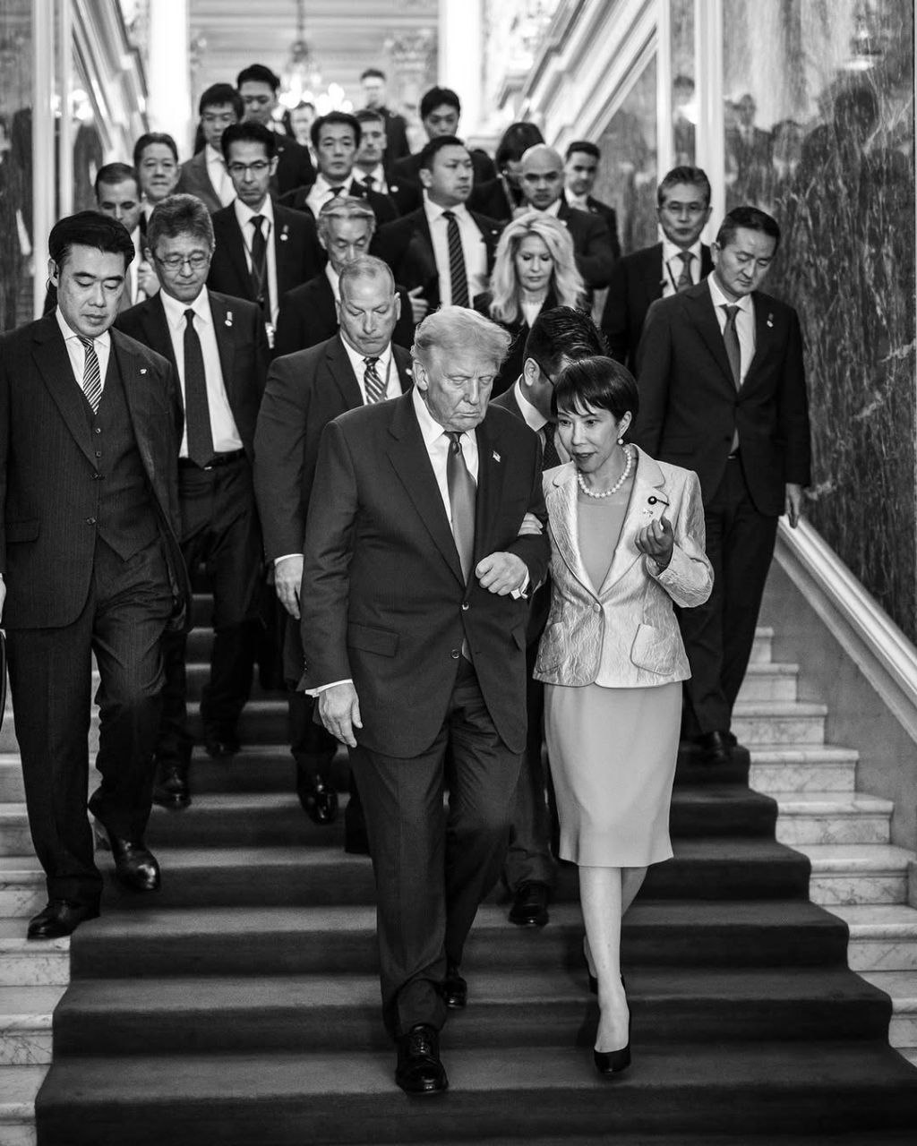 تصاویر کاخ سفید از سفر ترامپ به ژاپن و دیدار با مقامات این کشور