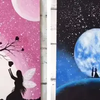 طراحی تلفیق بهار وشب مهتابی