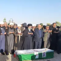 تشییع و خاکسپاری جانباز شهید در بجستان