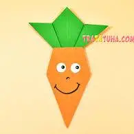 کاردستی هویج اوریگامی مرحله به مرحله