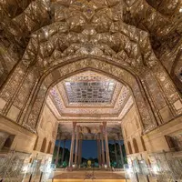 کاخ زیبای چهلستون در اصفهان از نمایی متفاوت