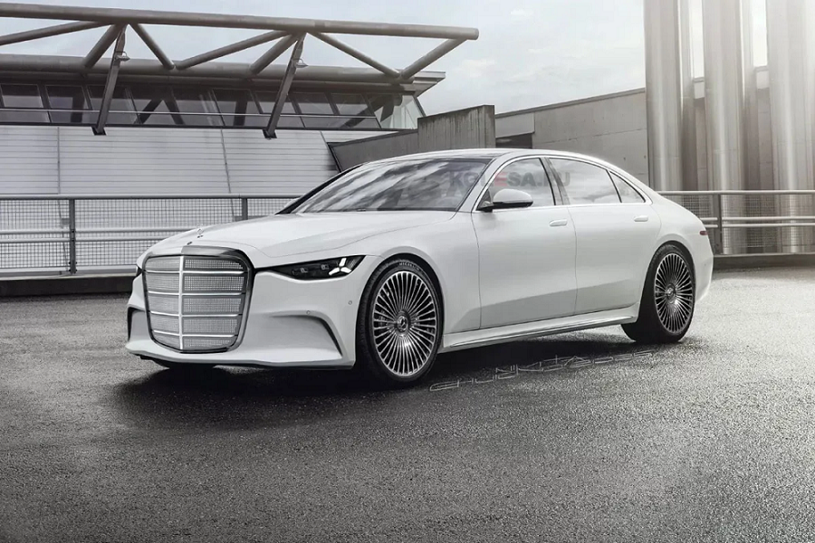 نسل آینده مرسدس S کلاس با چهرهای از آینده؛ رندری متفاوت و جسورانه