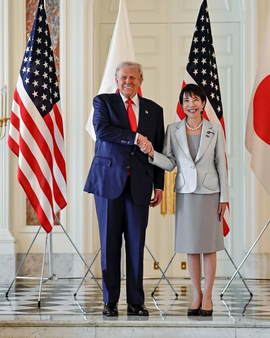 تصاویر کاخ سفید از سفر ترامپ به ژاپن و دیدار با مقامات این کشور