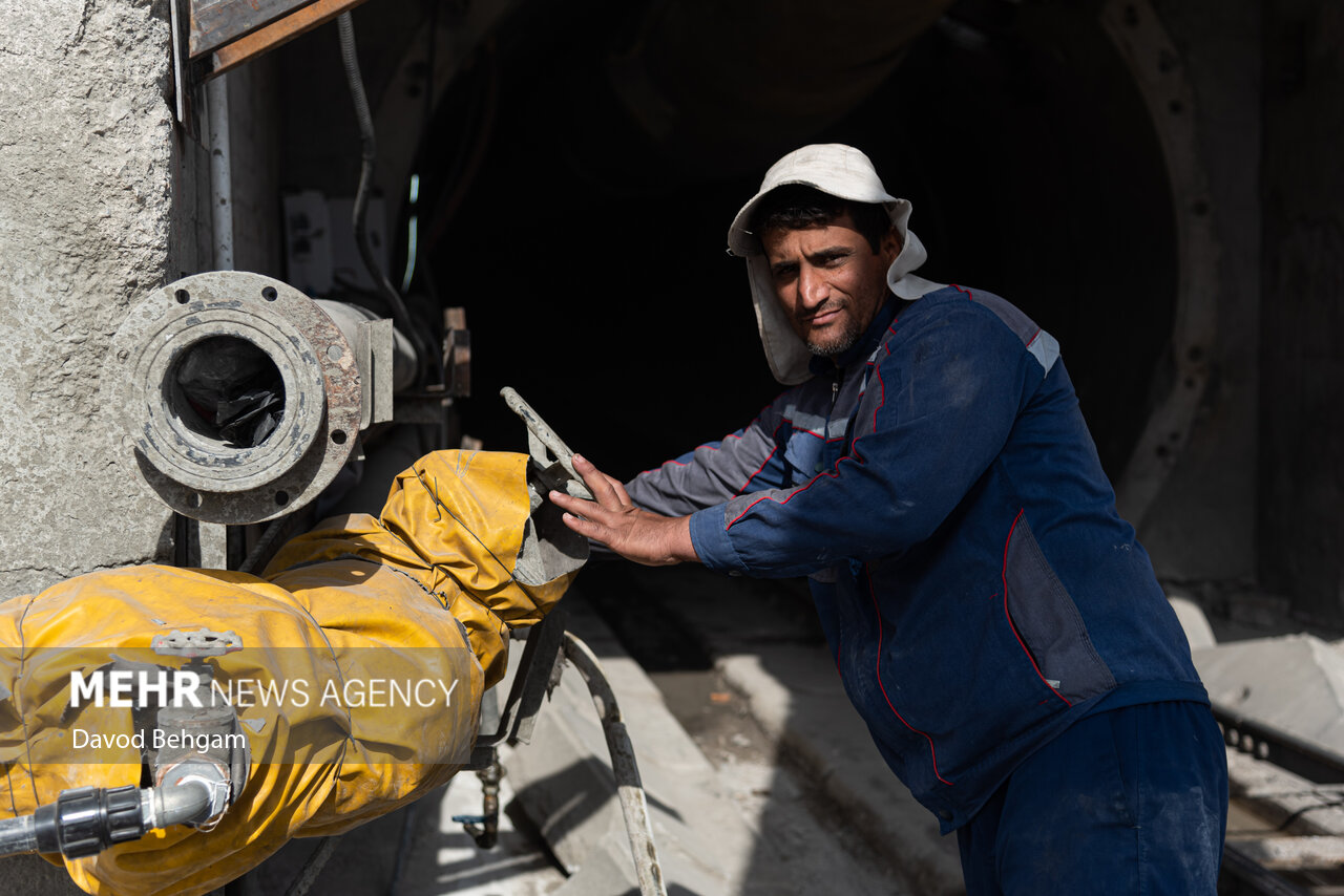 پروژه تونل در حال احداث انتقال آب هزارمسجد به مشهد