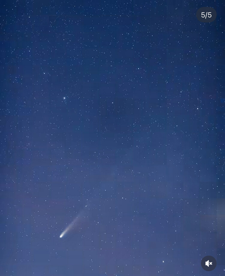 شکار تصویر «دنبالهدار لمون» توسط عکاس ایرانی