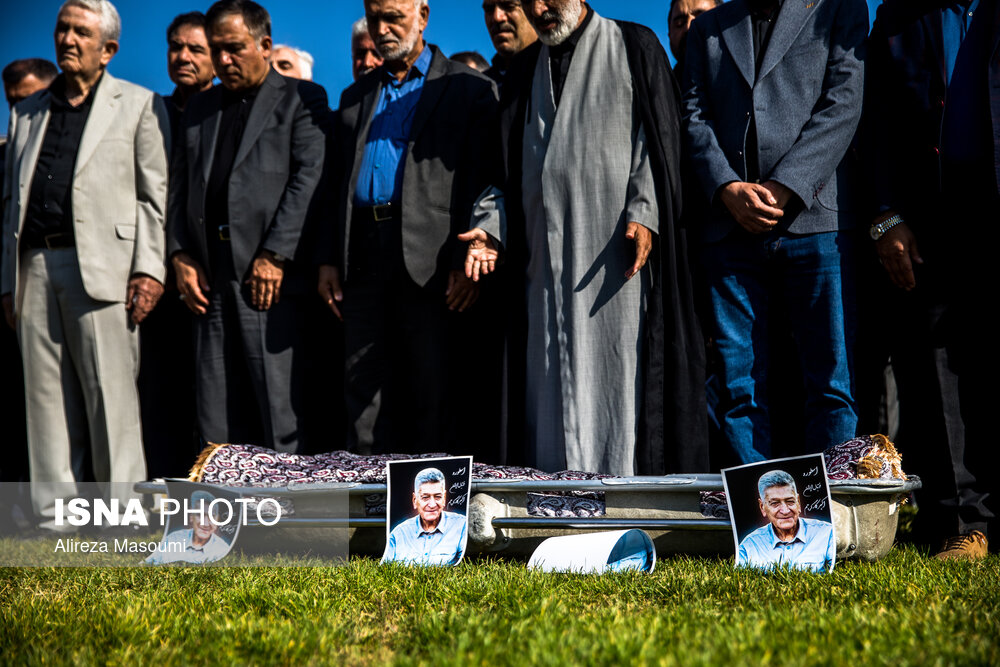 عکس/ مراسم تشییع پیکر «اکبر کارگرجم»