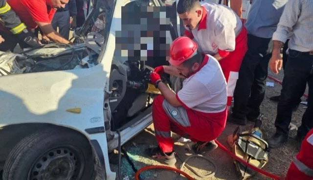 برخورد خاور و پراید در محور بایلر جان ۲ نفر را گرفت