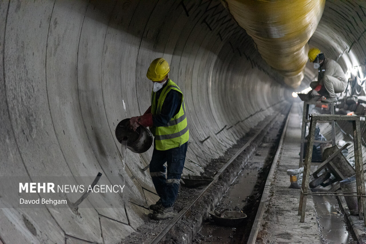 پروژه تونل در حال احداث انتقال آب هزارمسجد به مشهد