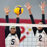 قهرمانی دختران والیبالیست ایران در بحرین