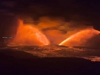 فوران آتشفشان کیلاوئا در هاوایی