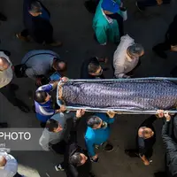 عکس/ مراسم تشییع پیکر «اکبر کارگرجم»