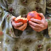 پاییز و انارچینی در یزد