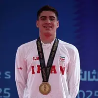 نخستین طلای تاریخ شنای ایران در بازیهای آسیایی جوانان بر گردن ورزشکار شیرازی