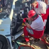 تصادف مرگبار پراید با خاور جان ۲ نفر را گرفت