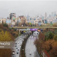 کاهش تا ۶ درجه ای دما و رگبار باران در تهران