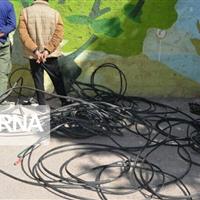 سارقان کابلهای مخابراتی در اردبیل دستگیر شدند