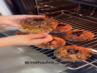 کیک وانیلی چاکلت چیپس با مغزی نوتلا