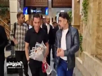 استقبال از اوسمار و دستیارانش هنگام ورود به ایران