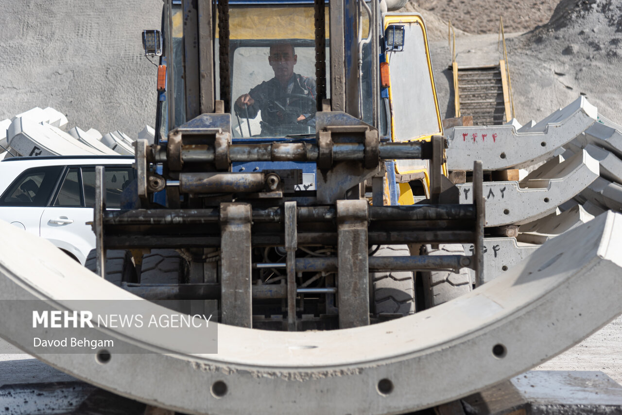 پروژه تونل در حال احداث انتقال آب هزارمسجد به مشهد