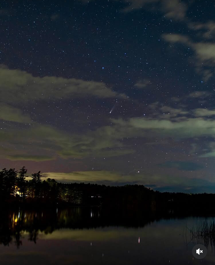 شکار تصویر «دنبالهدار لمون» توسط عکاس ایرانی