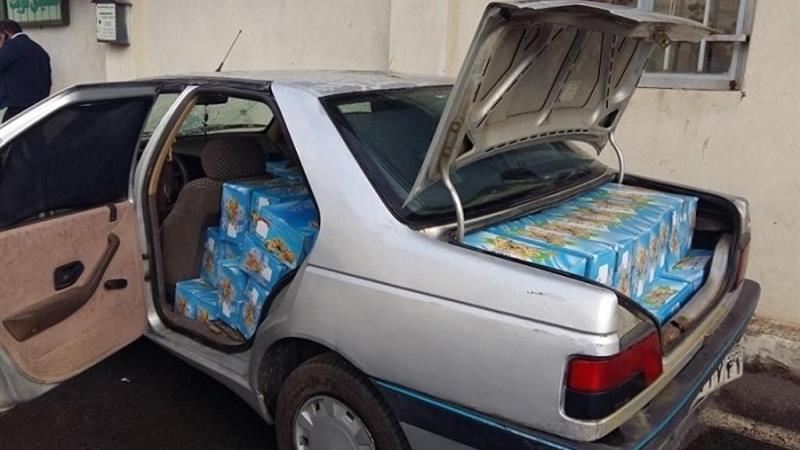 کشف لوازم خانگی قاچاق میلیاردی از ۲ دستگاه سواری شوتی در زنجان