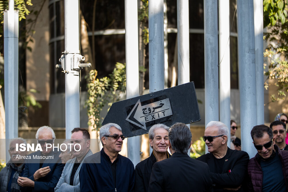 عکس/ مراسم تشییع پیکر «اکبر کارگرجم»