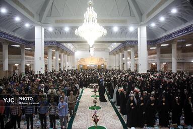 آیین آغاز سال تحصیلی دانشگاه‌ها و مراکز آموزش عالی کشور در حرم بانوی کرامت