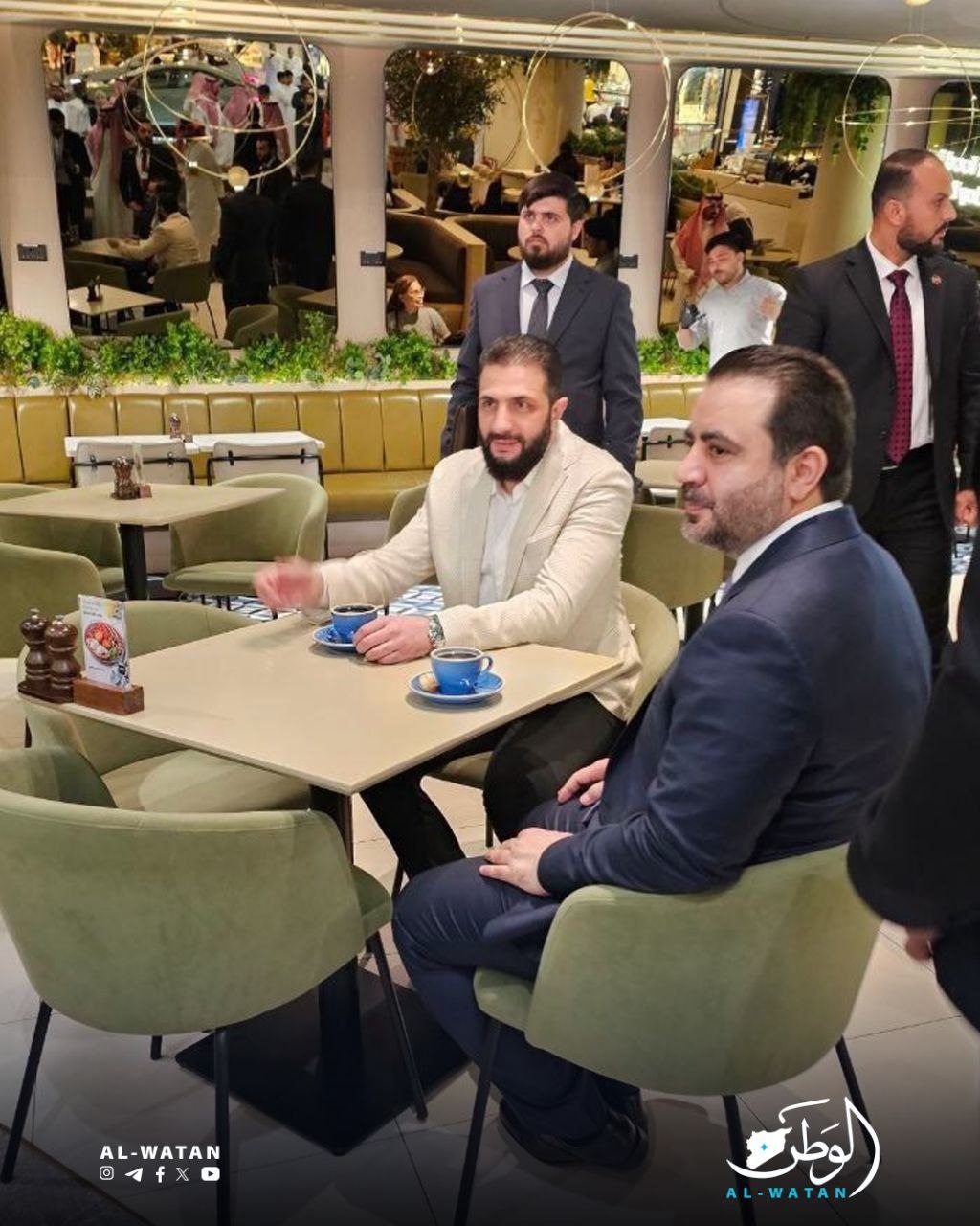 حضور جولانی در کافه‌های ریاض