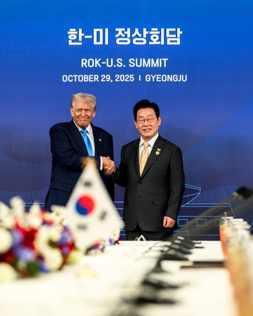 تصاویر کاخ سفید از حضور ترامپ در کره جنوبی