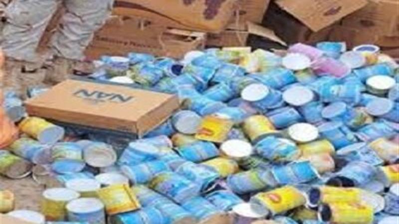 کشف شیرخشک‌های قاچاق در مرز میرجاوه سیستان و بلوچستان