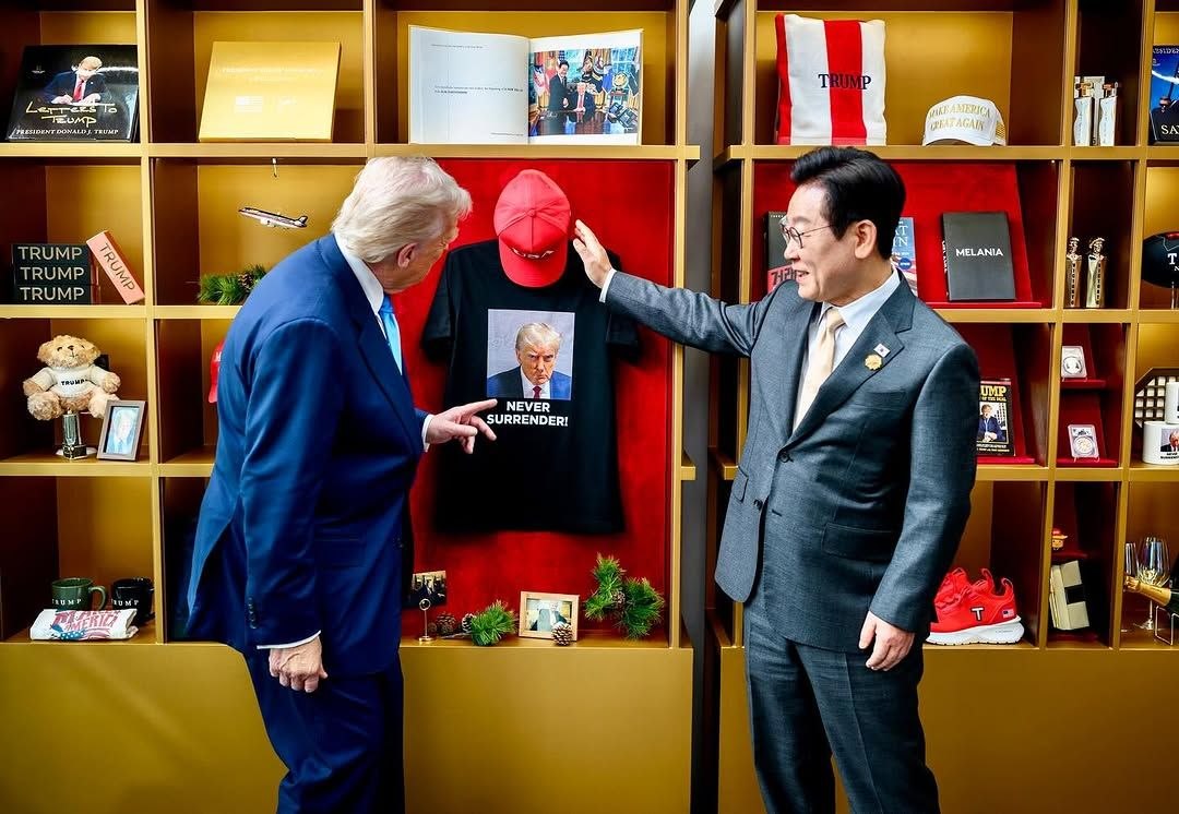 تصاویر کاخ سفید از حضور ترامپ در کره جنوبی