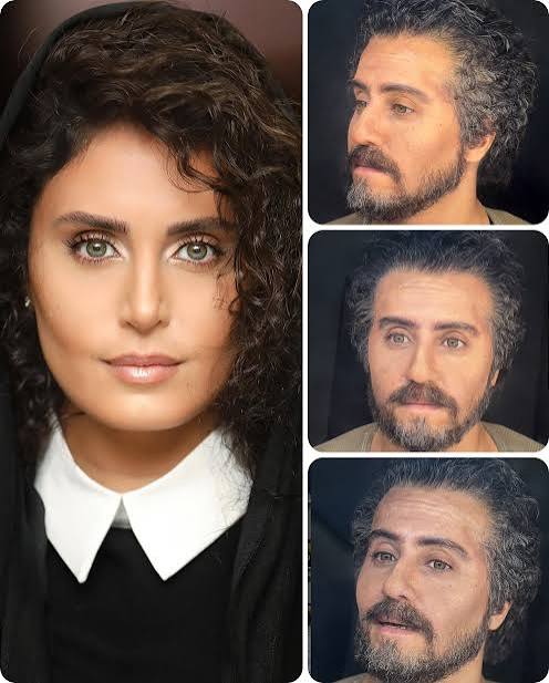 مراحل گریم الناز شاکردوست در فیلم سینمایی کج پیله