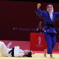 درخشش طلایی دختری از خراسانشمالی بر فراز جودوی آسیا